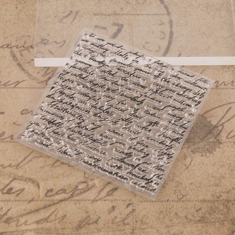 LZBRDY Manuscripts Words Background Decoration Clear New Rubber Stamps for Scrapbooking Card Making Christmas Decors - Image 3